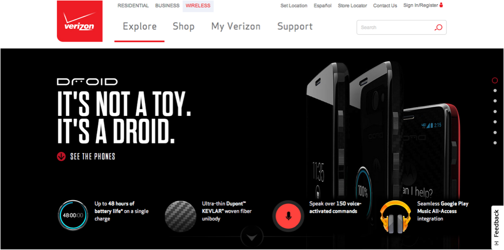 Verizon présente le Droid