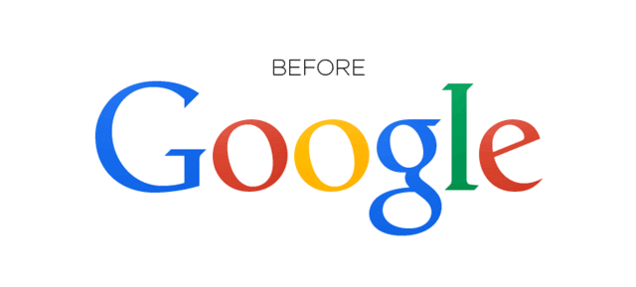 Gif animé pour voir le changement de l'ancien et du nouveau logo de Google